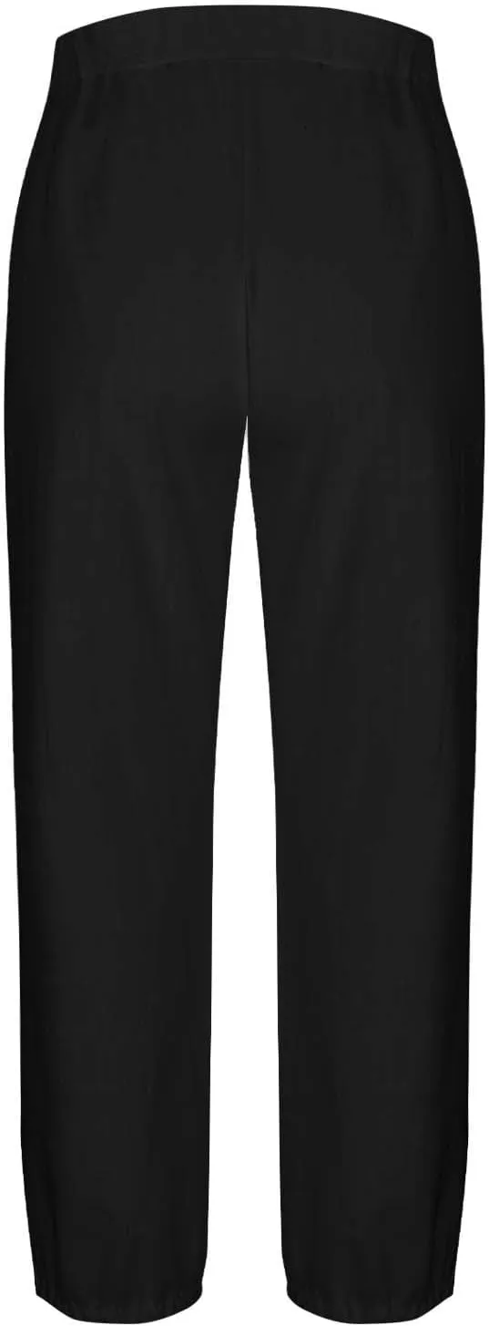 Women Capri Pants Casual Drawstring Elastic High Waist Baggy Wide Leg Cropped Pants Trousers for Ladies Summer Slacks