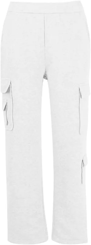 Womens Cargo Sweatpants High Waisted Drawstring Baggy Joggers Pants Straight Leg Casual Track Pant Trousers 2025