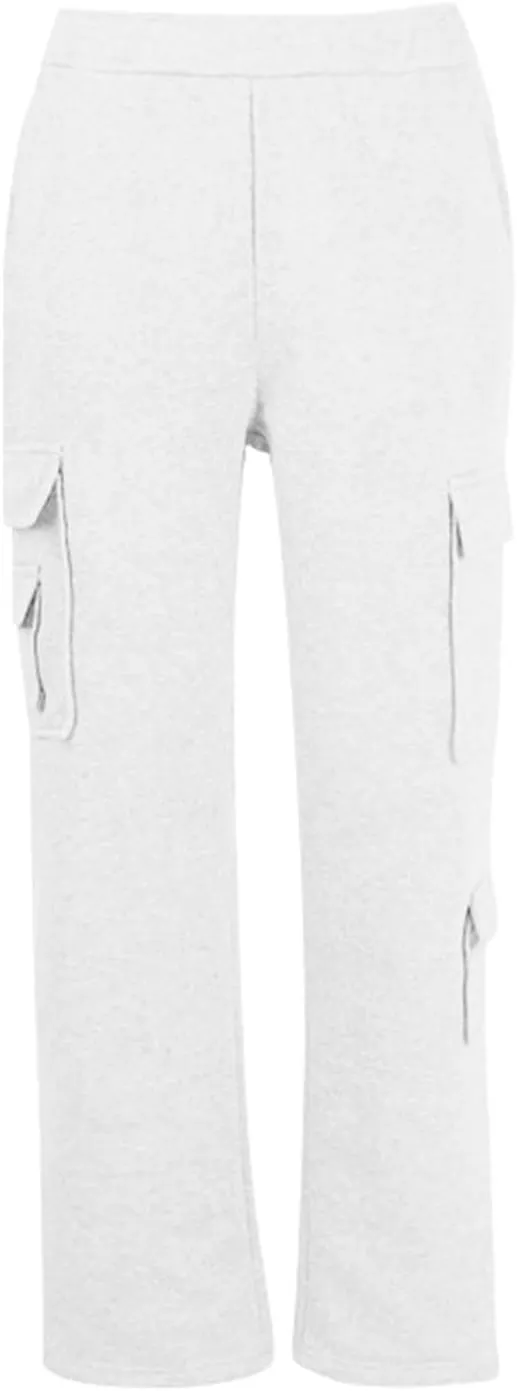 Womens Cargo Sweatpants High Waisted Drawstring Baggy Joggers Pants Straight Leg Casual Track Pant Trousers 2025