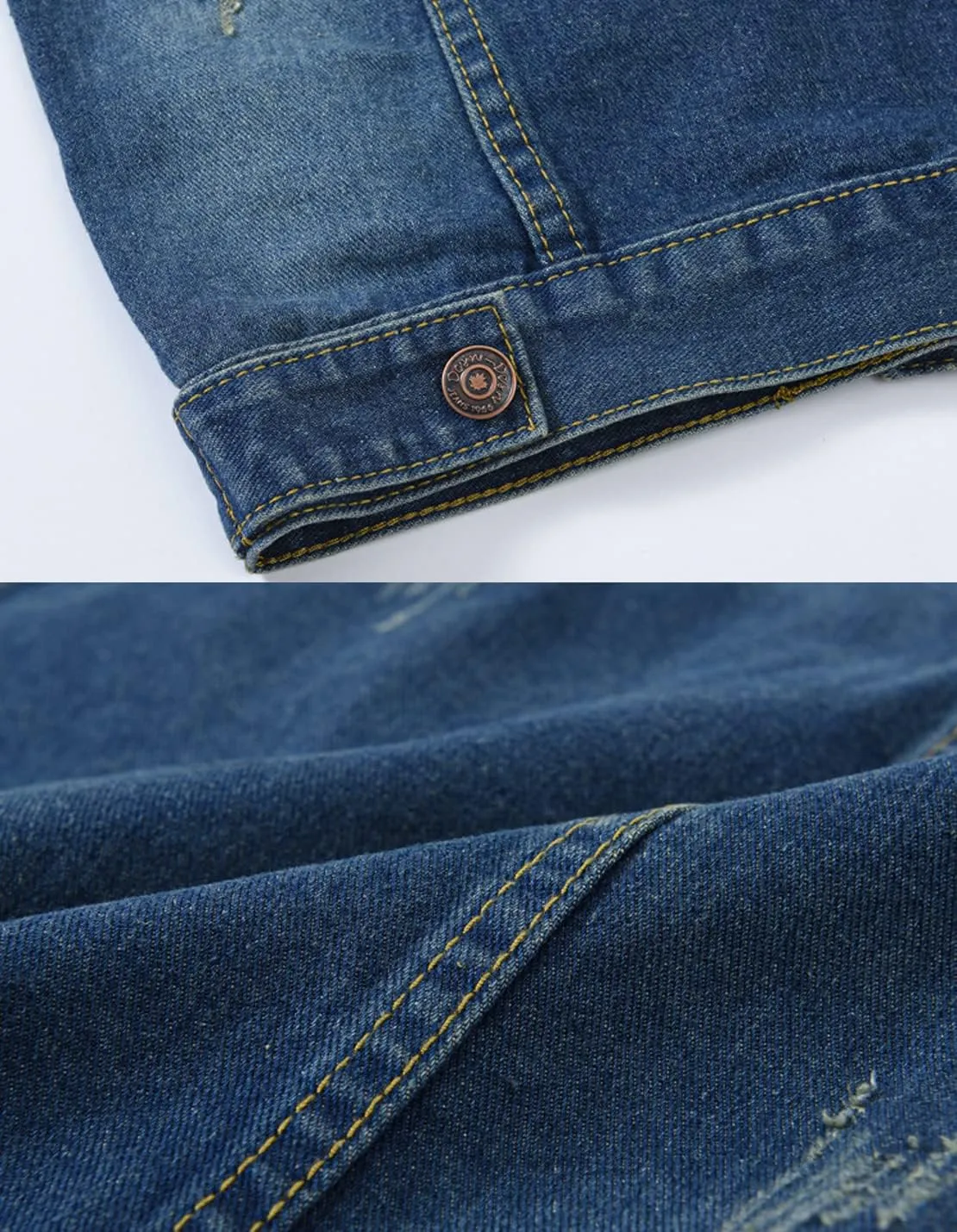 Women's Casual Denim Waistcoat Slim Fit Frayed Sleeveless Jacket Ripped Tops with Pockets