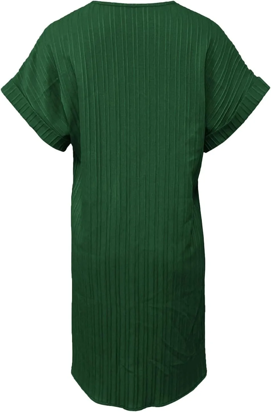 Womens Cotton Shirt Dress Summer Casual Short Sleeve Button Down Beach Cover Up Shirts with Pockets