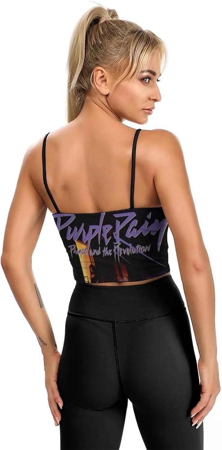 Women's Double Lined Tank Tops Crew Neck Sleeveless Spaghetti Straps Camisole Awesome Fans