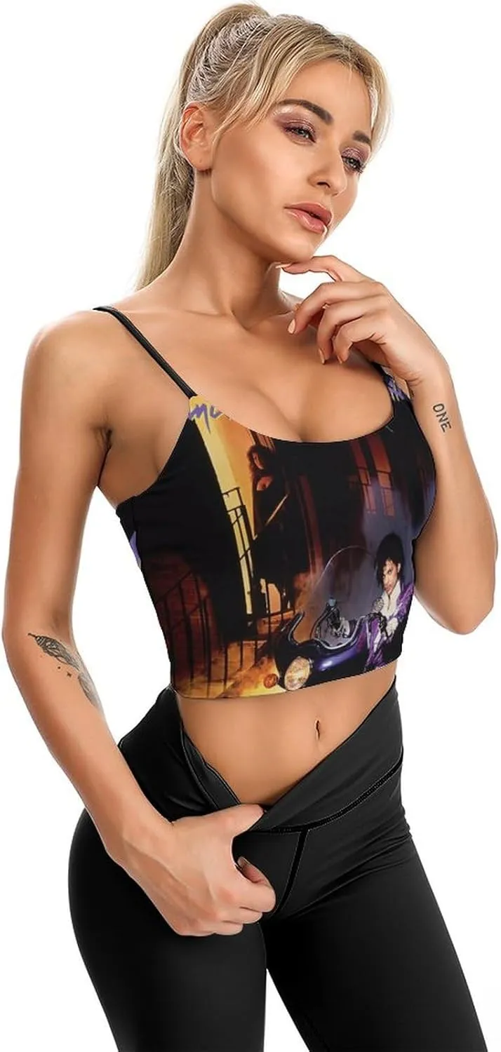 Women's Double Lined Tank Tops Crew Neck Sleeveless Spaghetti Straps Camisole Awesome Fans
