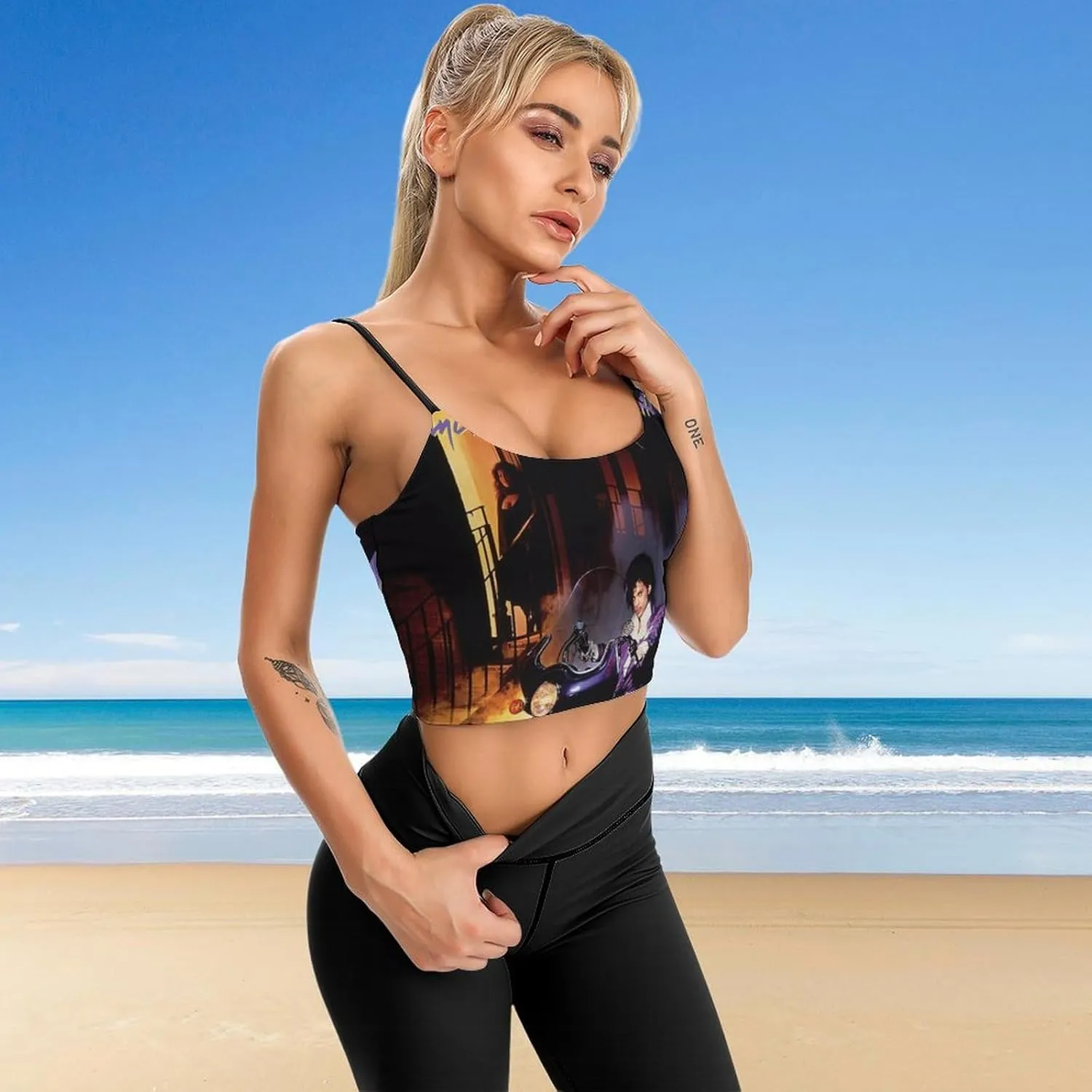 Women's Double Lined Tank Tops Crew Neck Sleeveless Spaghetti Straps Camisole Awesome Fans