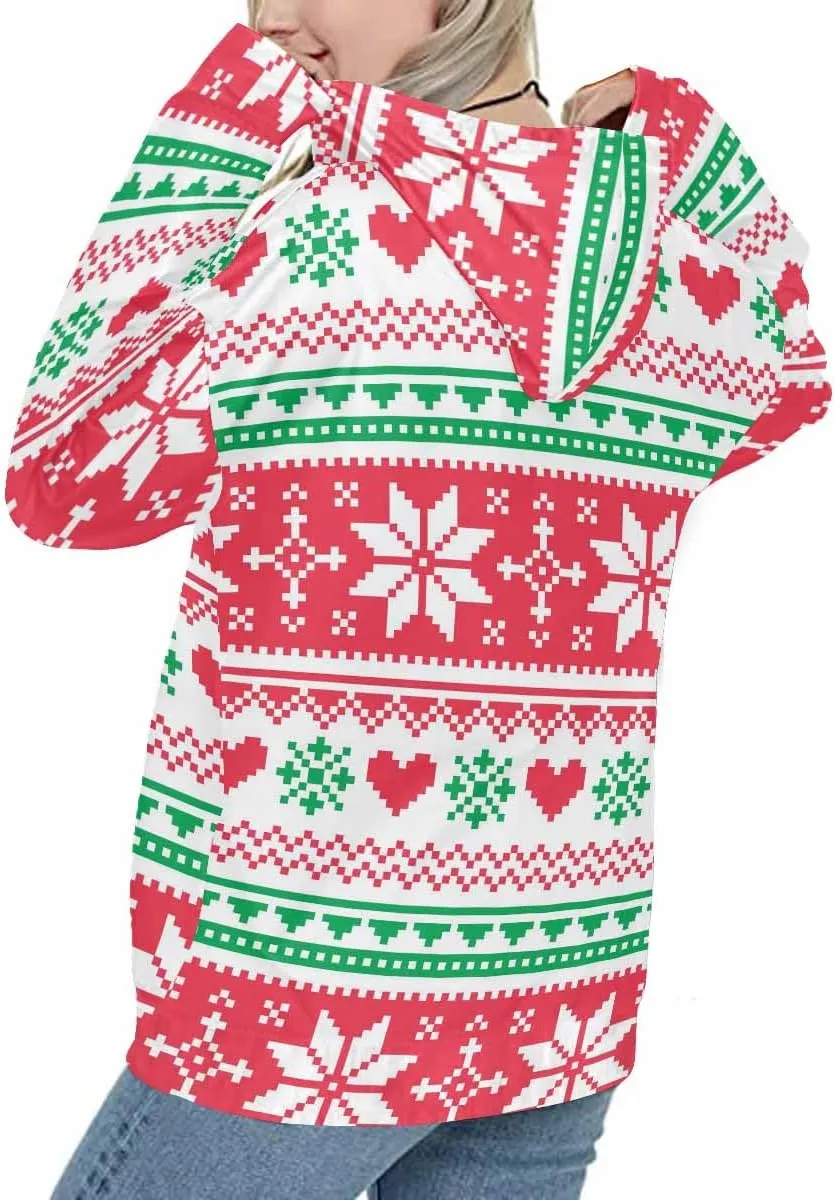 Womens Fall Fashion 2024 Merry Christmas Doodle Womens Hoodies Oversized Sweatshirts Pullover Long Sleeve Clothes