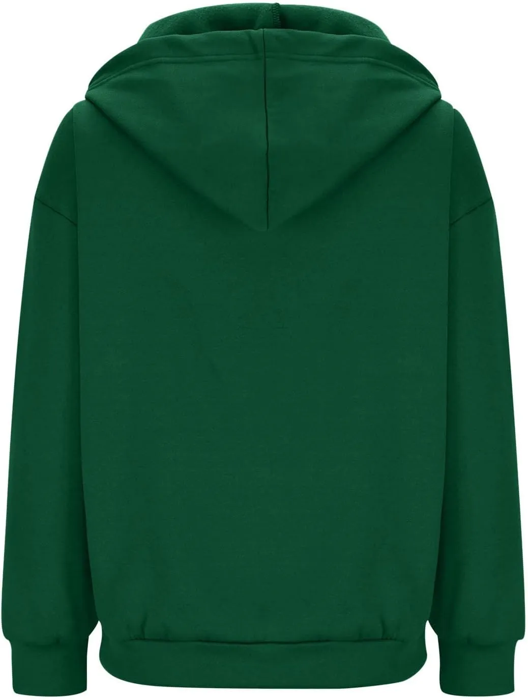 Women's Full Zip Up Lightweight Oversized Hoodie Long Sleeve Hooded Sweatshirts Jacket Coat with Pockets