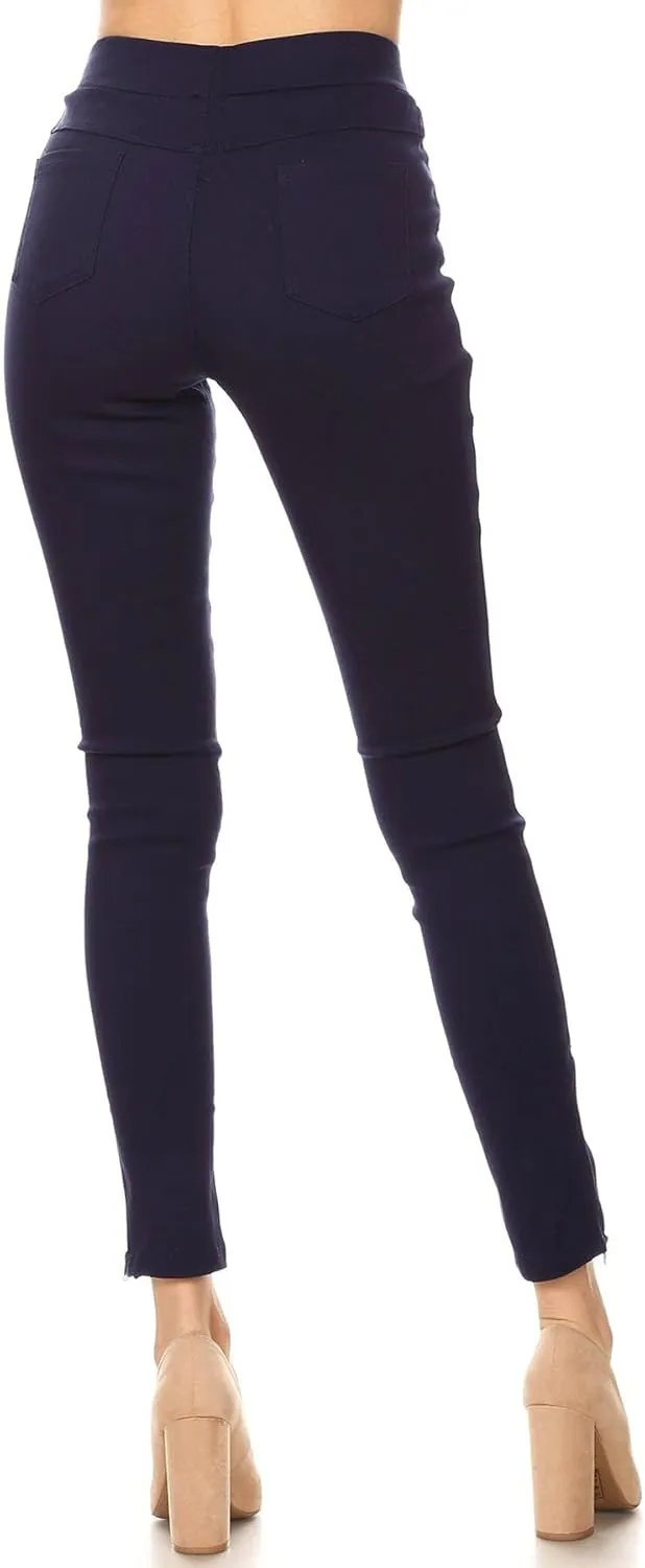 Women's Jeggings & Capris High Waist Pull-On Jean Style Stretch Skinny Capri Pants