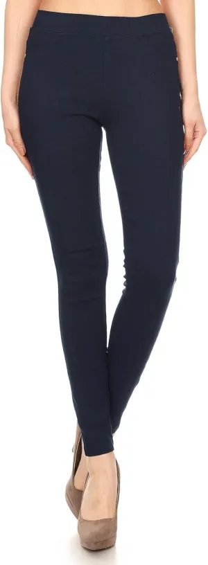 Women's Jeggings & Capris High Waist Pull-On Jean Style Stretch Skinny Capri Pants