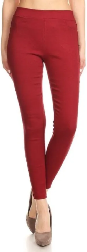 Women's Jeggings & Capris High Waist Pull-On Jean Style Stretch Skinny Capri Pants