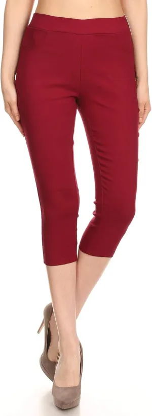 Women's Jeggings & Capris High Waist Pull-On Jean Style Stretch Skinny Capri Pants