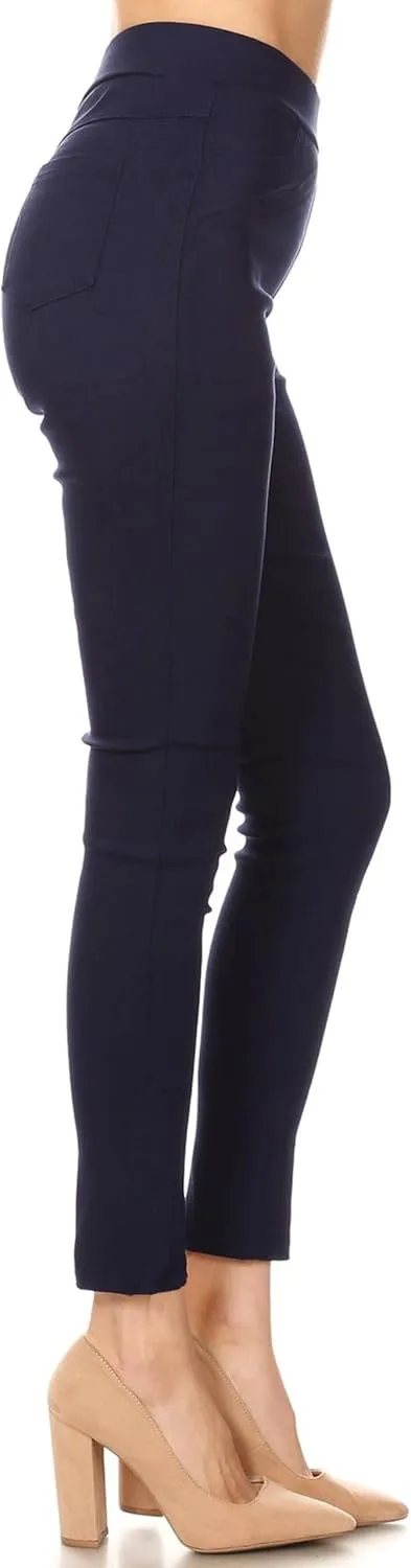 Women's Jeggings & Capris High Waist Pull-On Jean Style Stretch Skinny Capri Pants