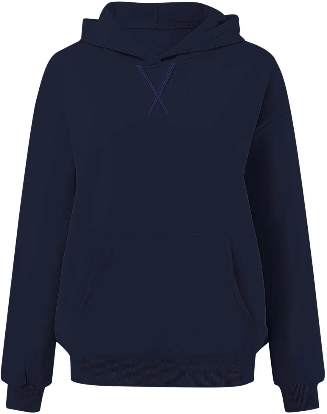 Womens Oversized Hoodies Trendy Preppy Sweatshirts Casual Pocket Drop Shoulder Pullover Sweater Fall Outfits