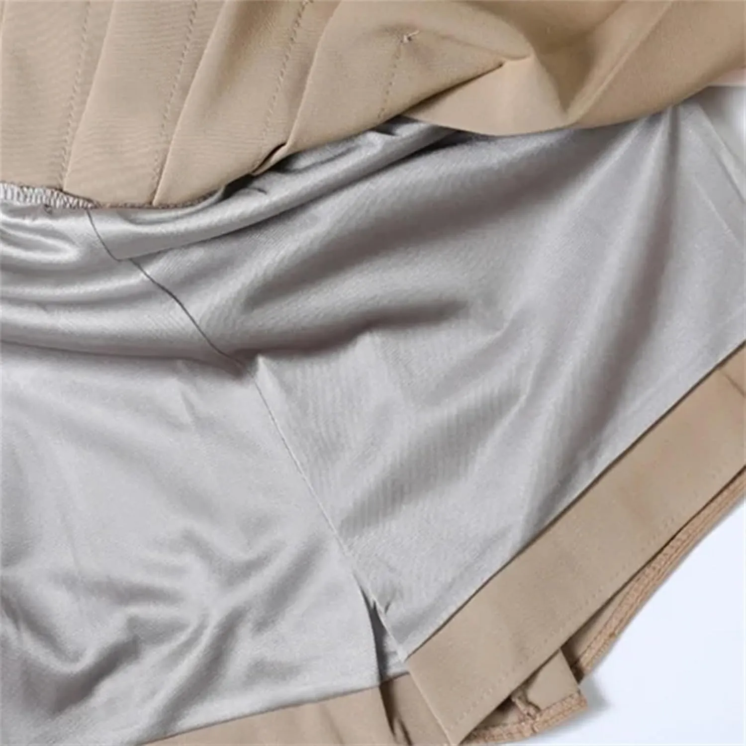 Women's Pleated Mini Skirt with Shorts  High Waist A-Line Tennis Skirt Summer Sport Casual Clothing