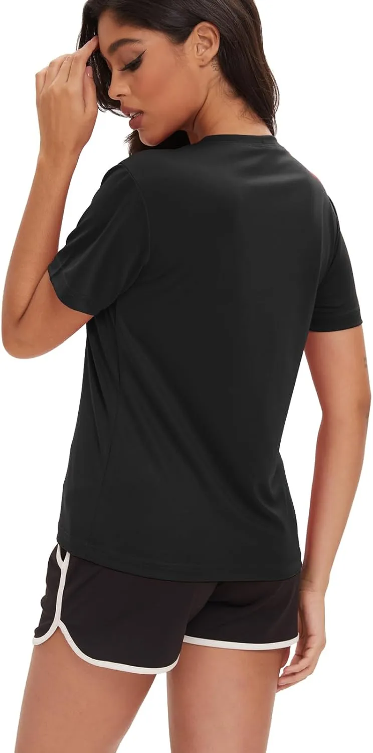 Women's Short Sleeve Shirts Quick Dry T-Shrit UV Sun Protection Outdoor Running Hiking Workout Tops