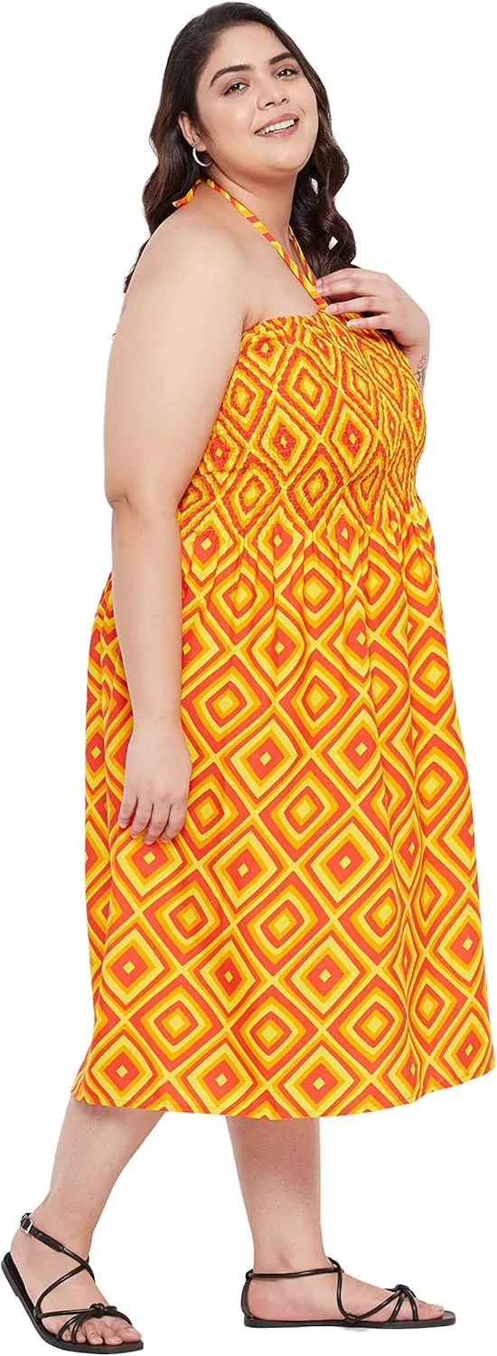 Women's Summer Casual Dress Comfy Tube Dresses Sundresses Beach Dress Tops for Girls