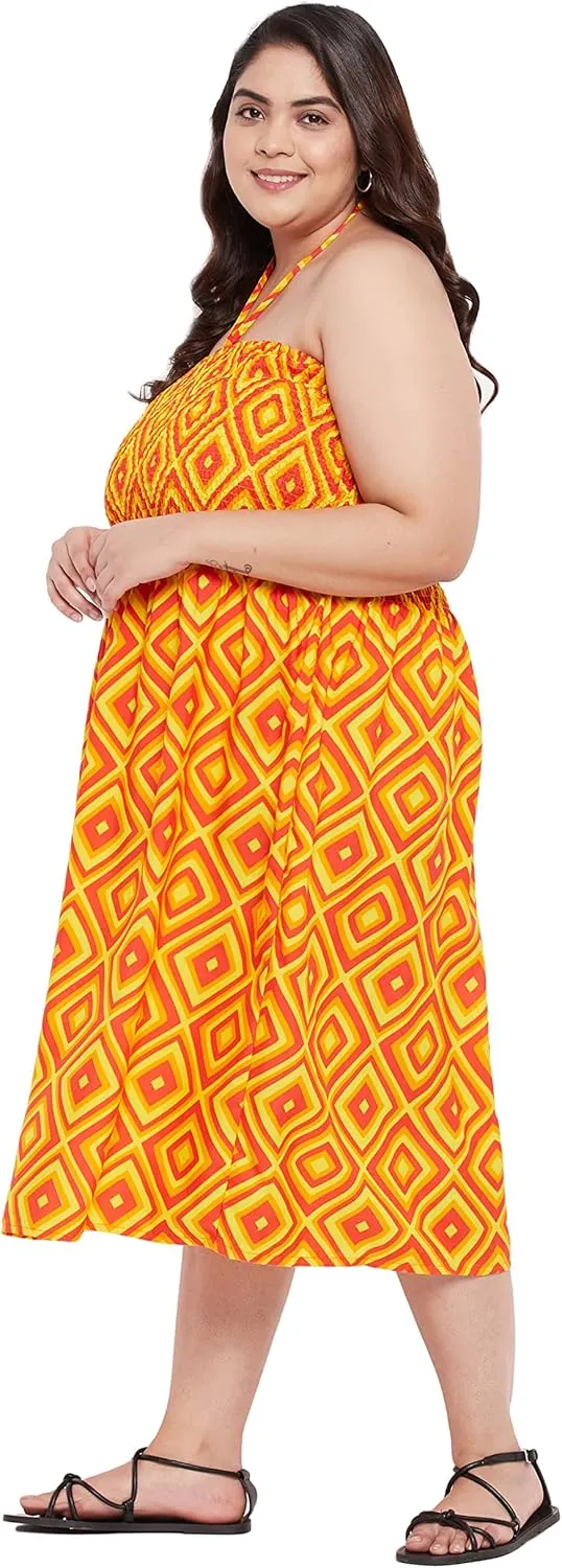 Women's Summer Casual Dress Comfy Tube Dresses Sundresses Beach Dress Tops for Girls