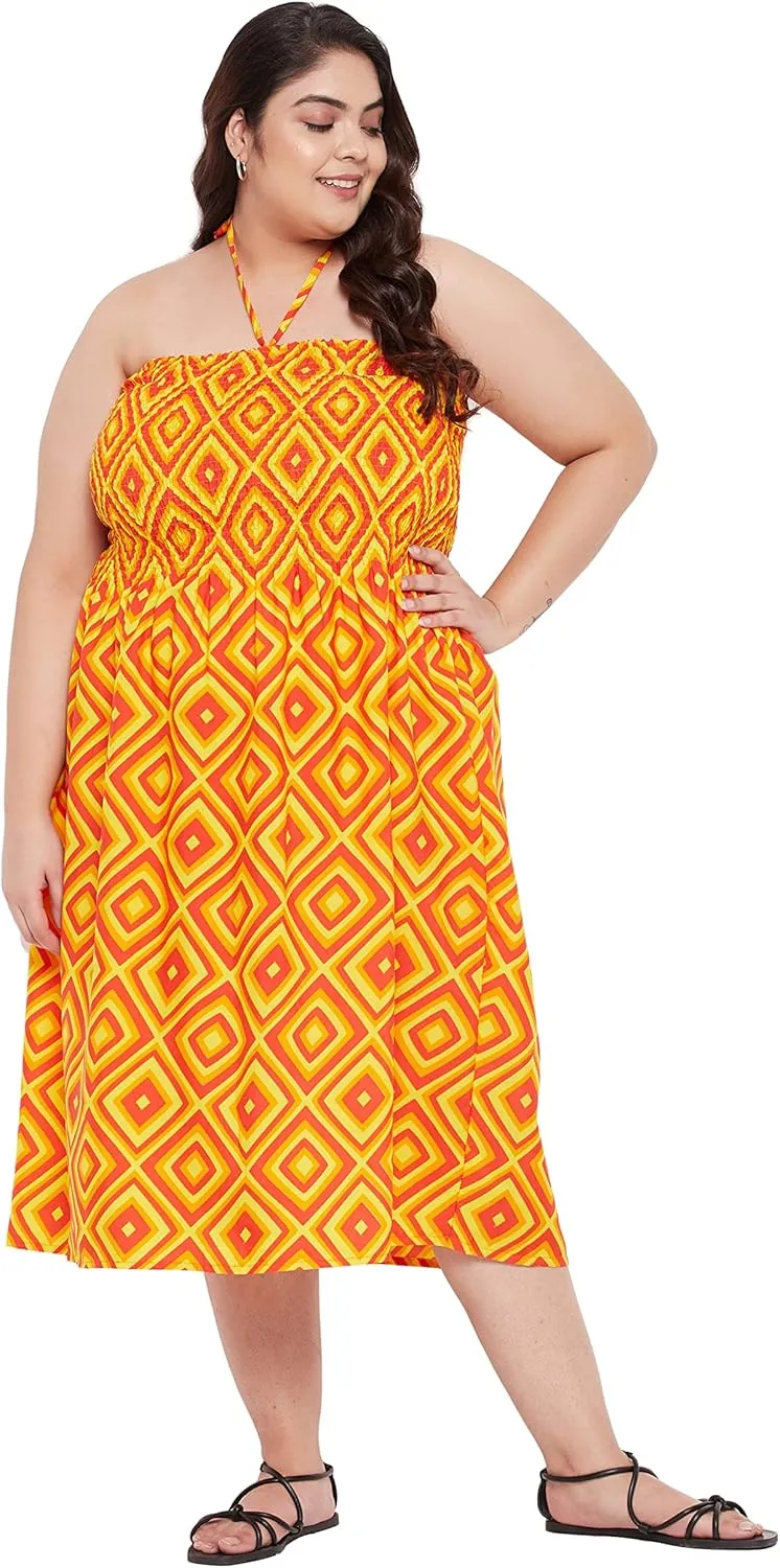 Women's Summer Casual Dress Comfy Tube Dresses Sundresses Beach Dress Tops for Girls