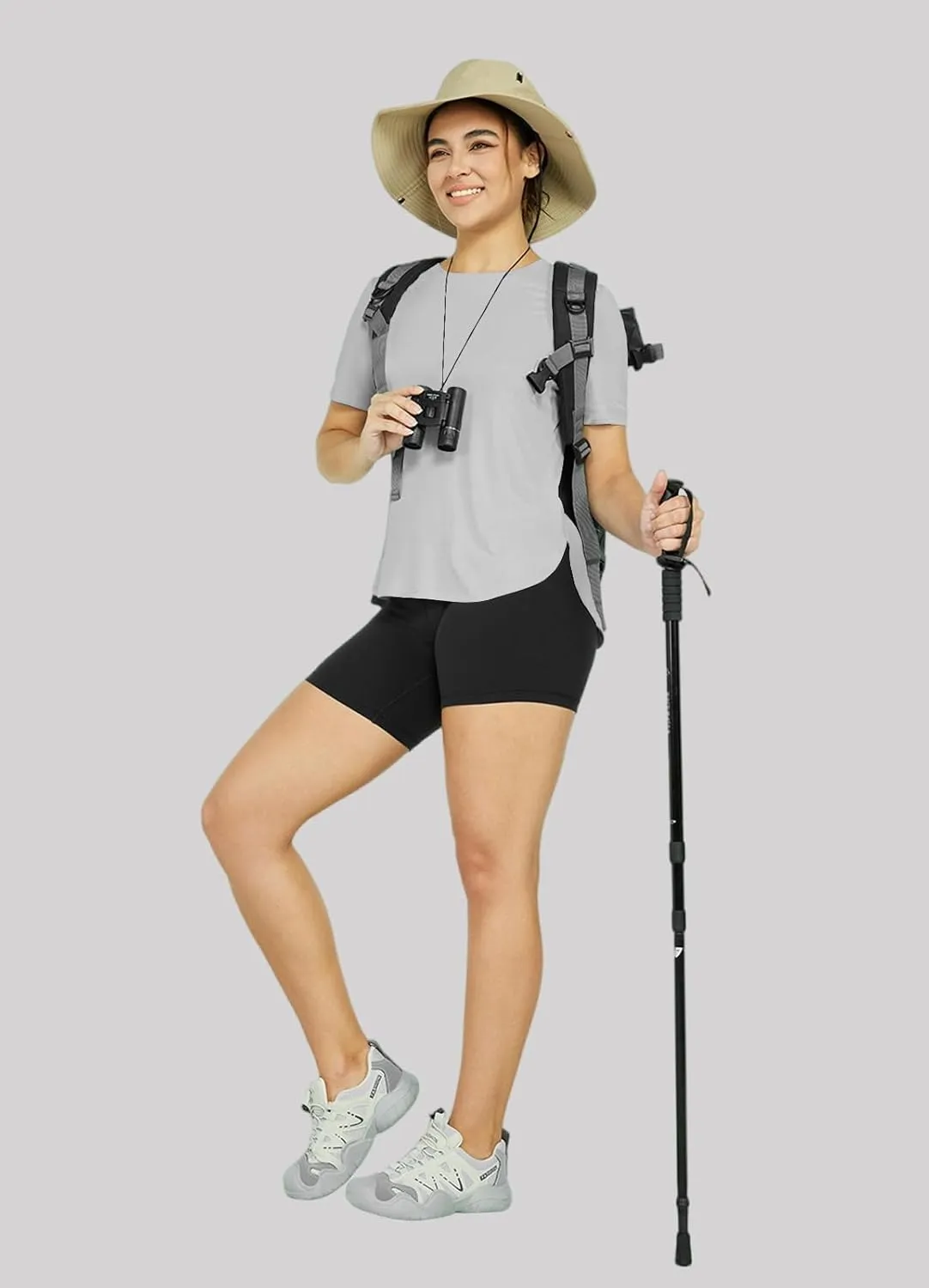 Women's Sun Protection Shirts UV SPF UPF 50  Short Sleeve Workout Tops Hiking Running Quick Dry