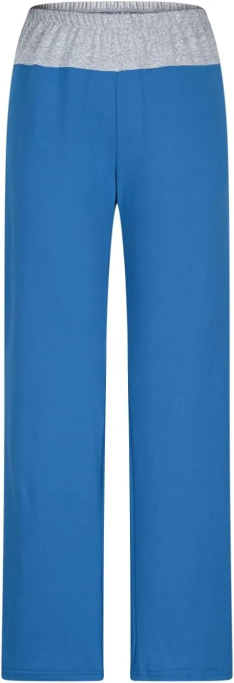 Women's Sweatpant Yoga Leggings Side Striped High Waist Stretch Comfy Jogger Gym Sport Workout Pants Trousers Slacks