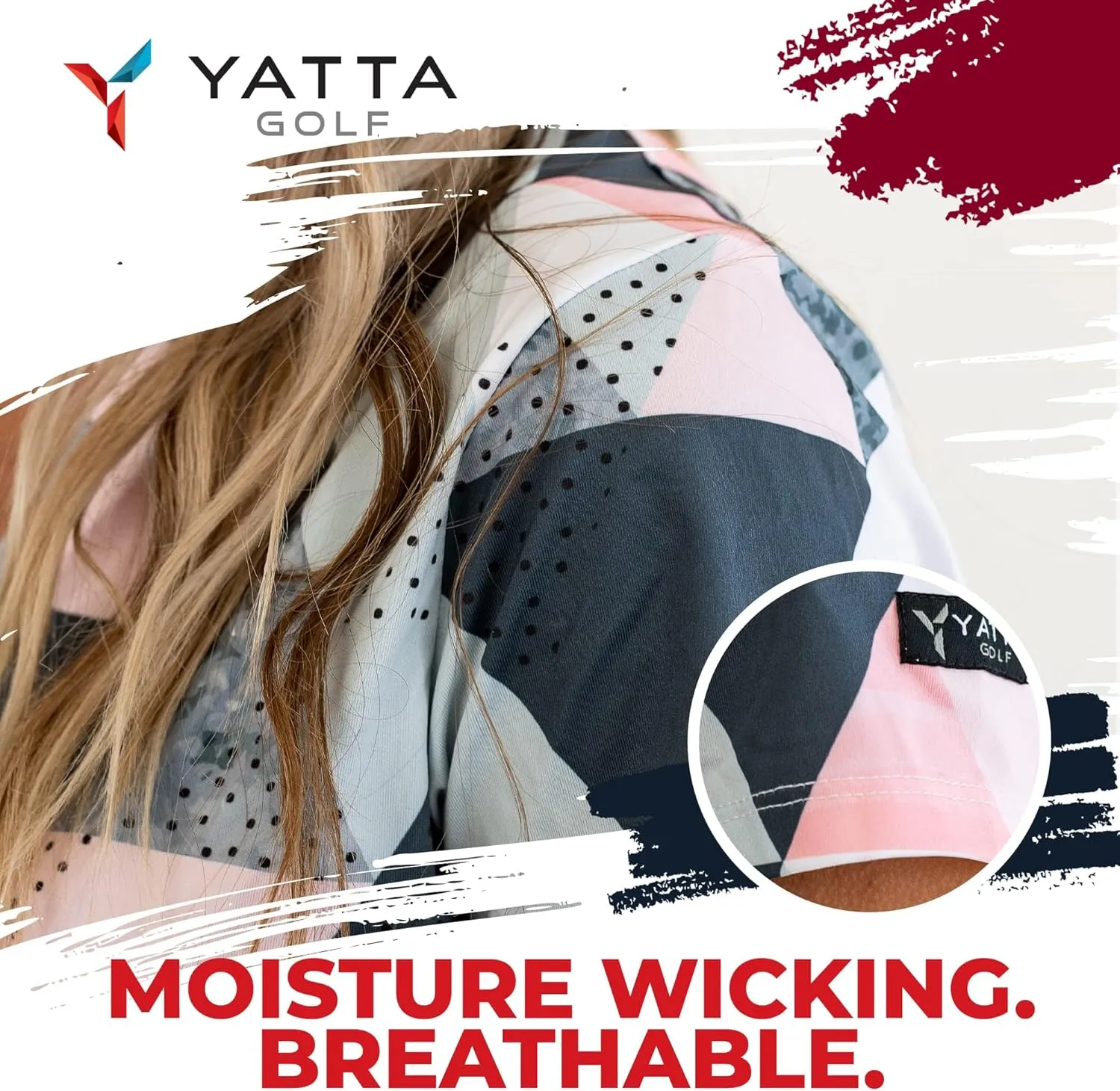 YATTA GOLF Premium Golf Polo Shirts for Women - Lightweight, Quick Dry, Wrinkle Resistant & Moisture Wicking Polo