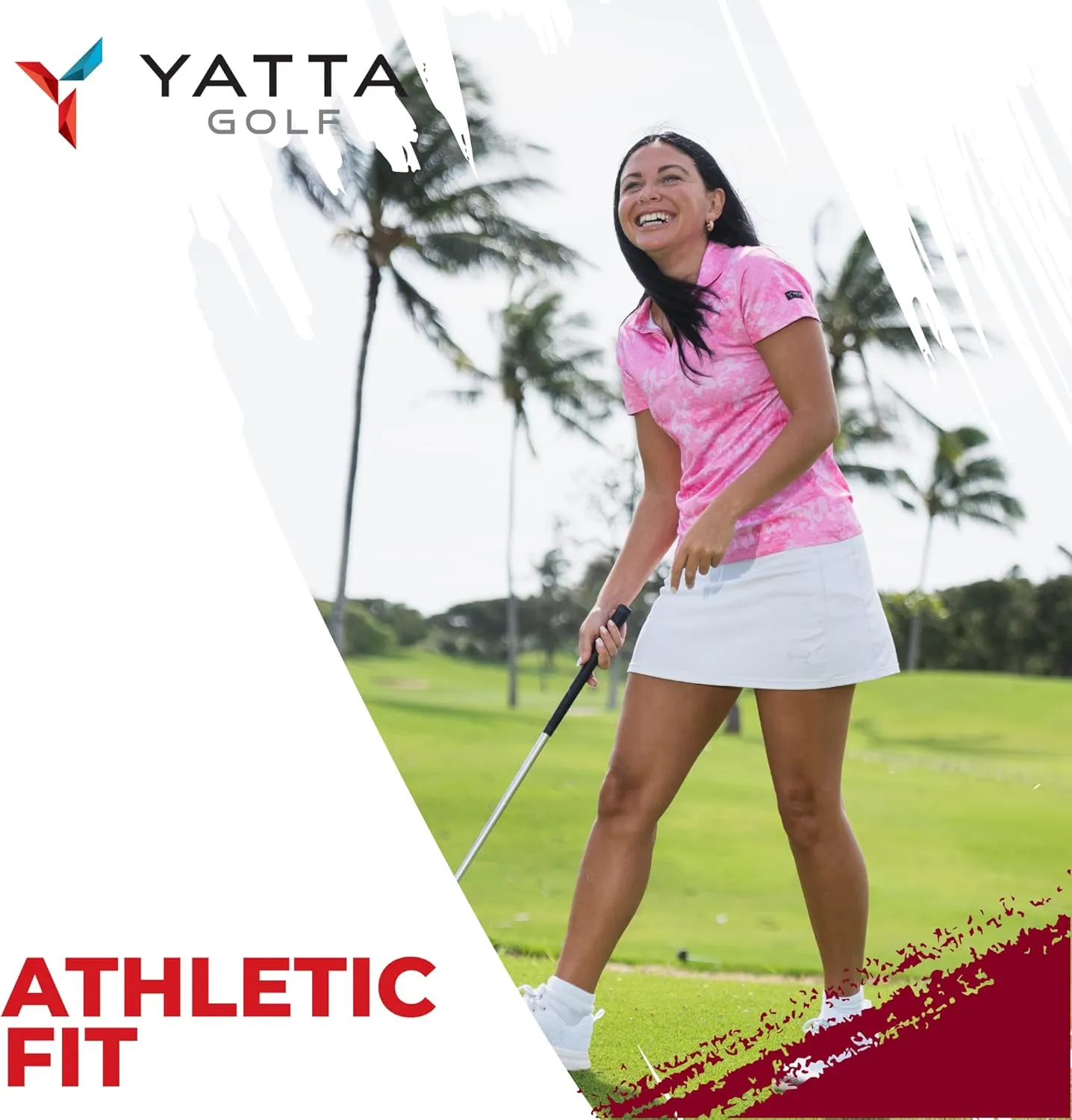 YATTA GOLF Premium Golf Polo Shirts for Women - Lightweight, Quick Dry, Wrinkle Resistant & Moisture Wicking Polo