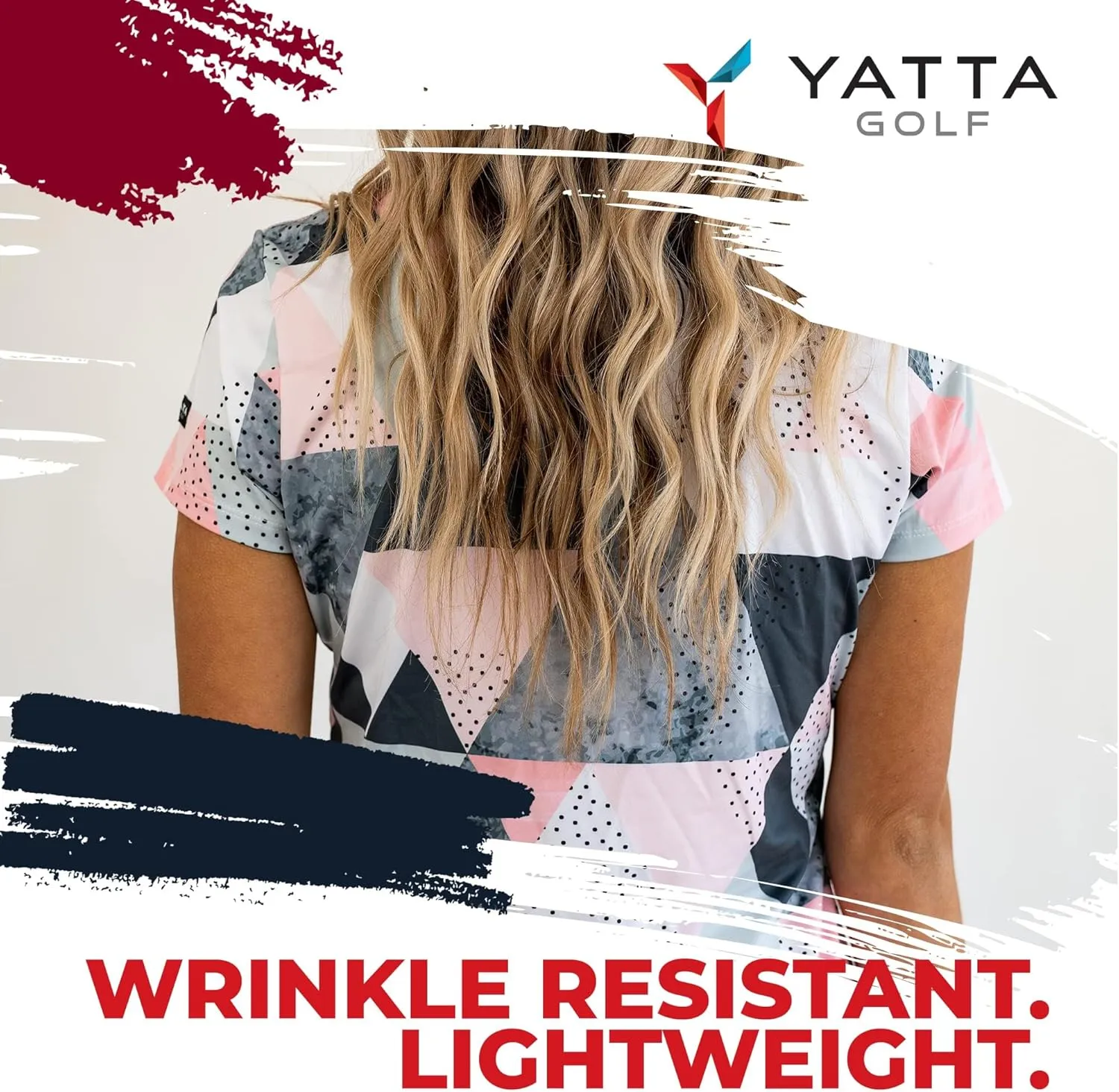 YATTA GOLF Premium Golf Polo Shirts for Women - Lightweight, Quick Dry, Wrinkle Resistant & Moisture Wicking Polo