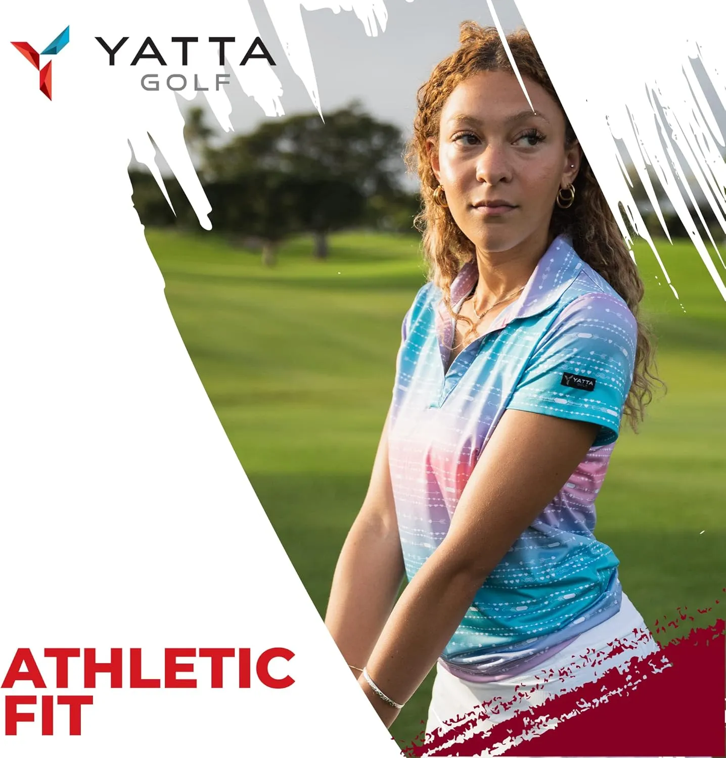 YATTA GOLF Premium Golf Polo Shirts for Women - Lightweight, Quick Dry, Wrinkle Resistant & Moisture Wicking Polo