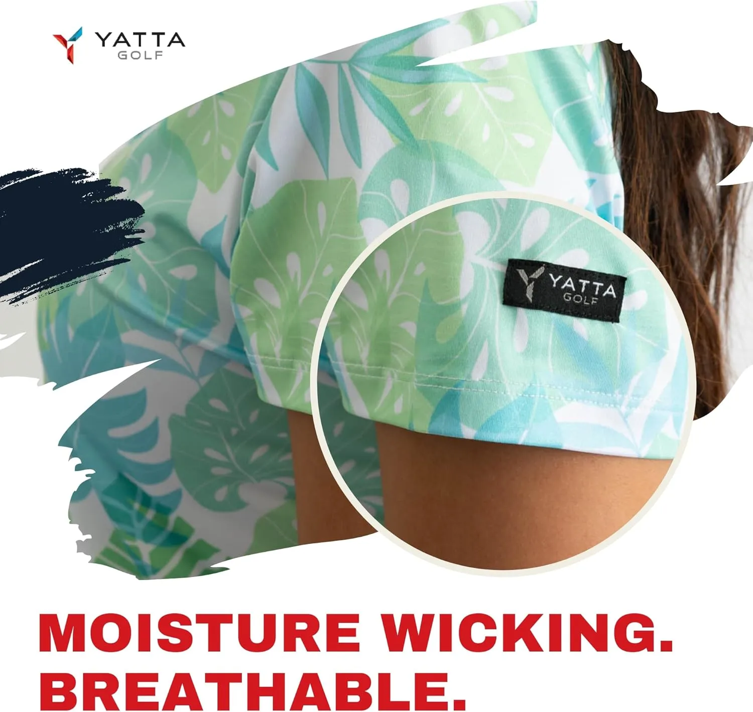 YATTA GOLF Premium Golf Polo Shirts for Women - Lightweight, Quick Dry, Wrinkle Resistant & Moisture Wicking Polo
